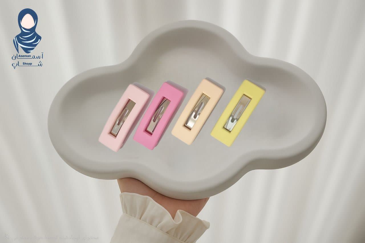 گیره مو تقتقی مستطیلی پاستیلی