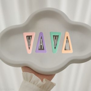 گیره مو تق‌تقی مثلثی پاستیلی