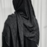 روسری ژاکارد مشکی