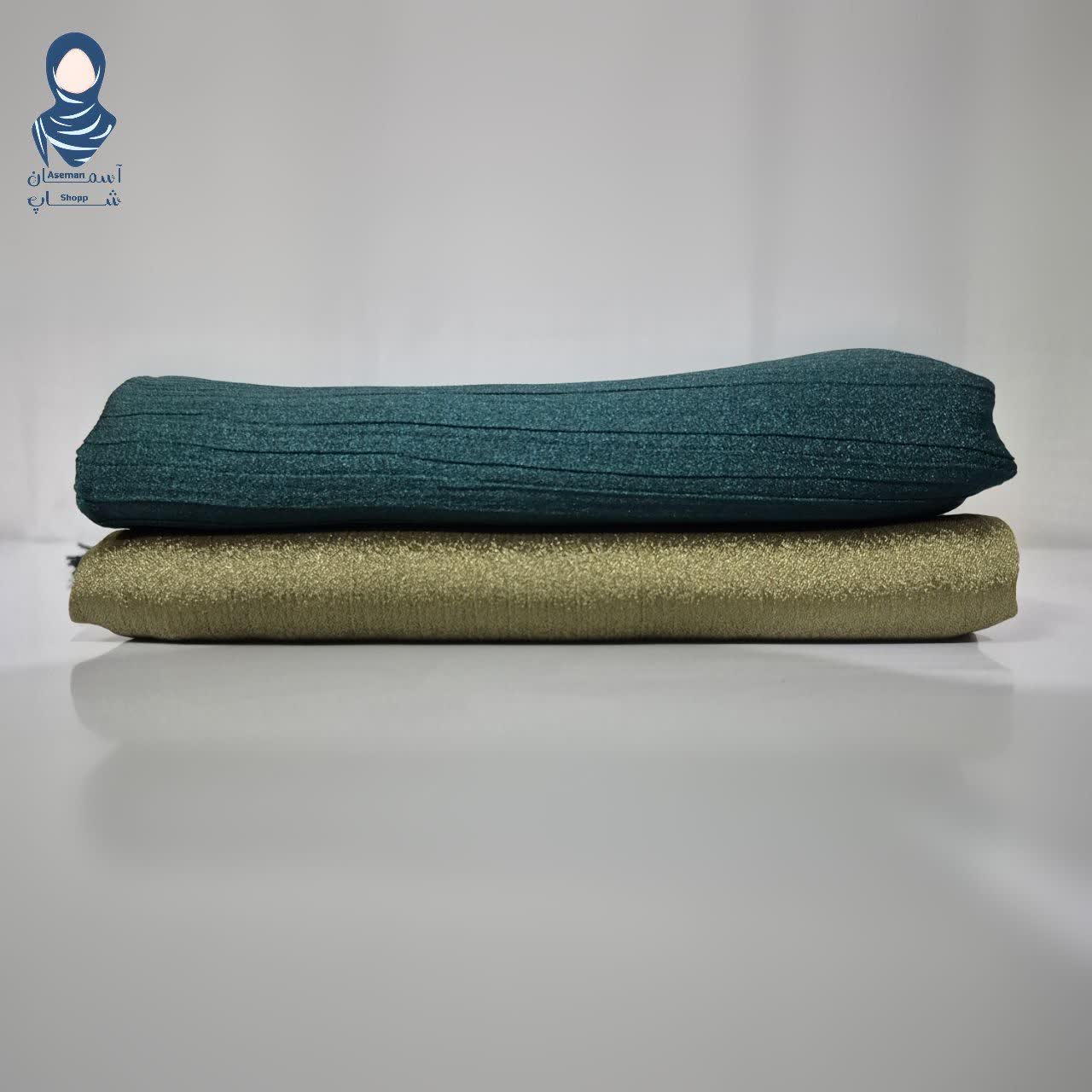 روسری کریستال | براق، باکیفیت و قواره ۱۳۵ | دورچرخدوز و منگولهدار - Image 5